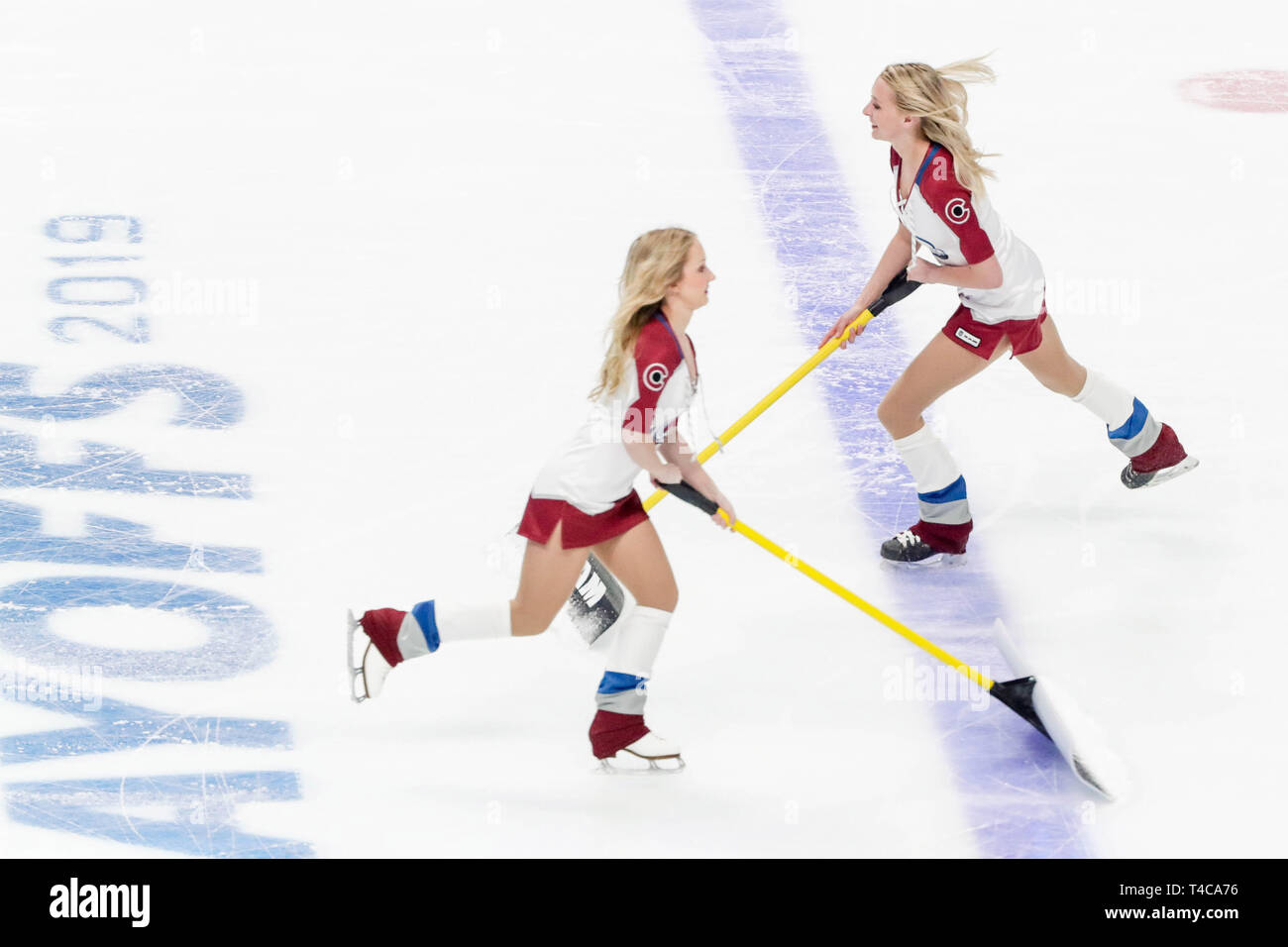 https://c8.alamy.com/comp/T4CA76/denver-colorado-usa-15th-apr-2019-avalanche-ice-girls-cross-near-stanley-cup-playoff-logo-during-the-calgary-flames-and-colorado-avalanche-nhl-playoff-game-at-pepsi-center-in-denver-colorado-colorado-defeated-calgary-6-2-john-crouchcsmalamy-live-news-T4CA76.jpg