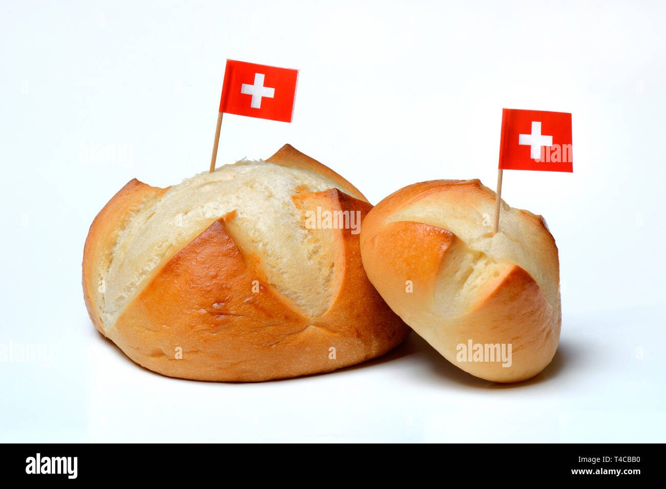 1. August-Weggen, Brioche, Nationalfeiertag, Bundesfeiertag, Schweiz Stock Photo