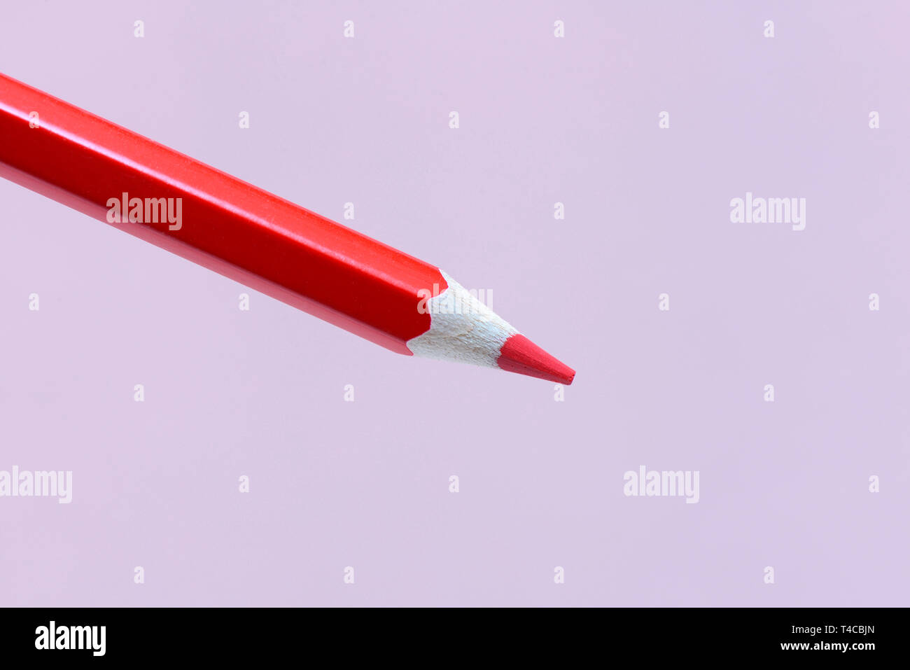 Roter Buntstift, Rotstift Stock Photo