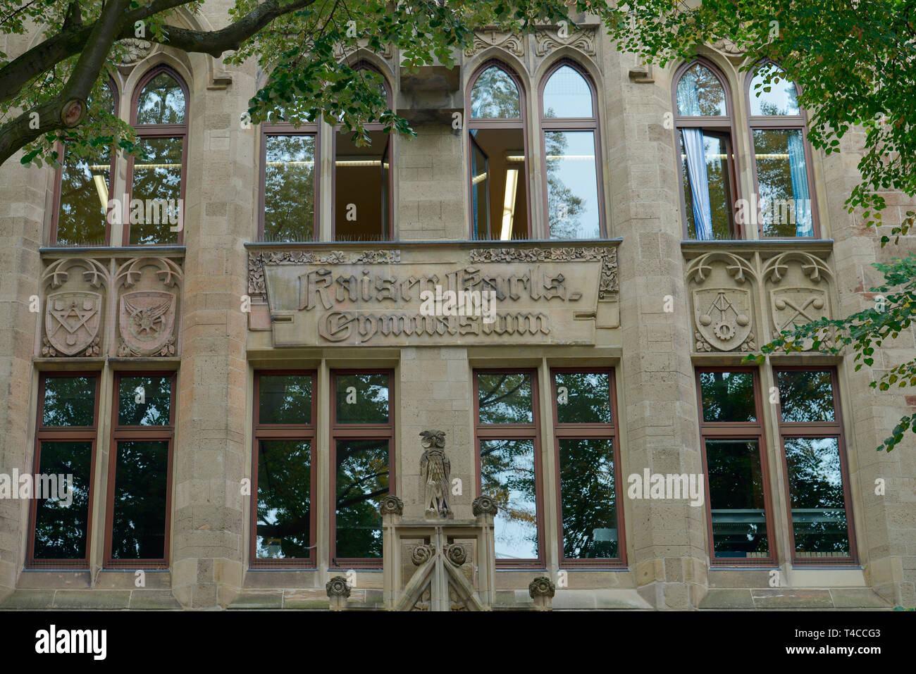 Kaiser-Karls-Gymnasium, Augustinerbach, Aachen, Nordrhein-Westfalen, Deutschland Stock Photo
