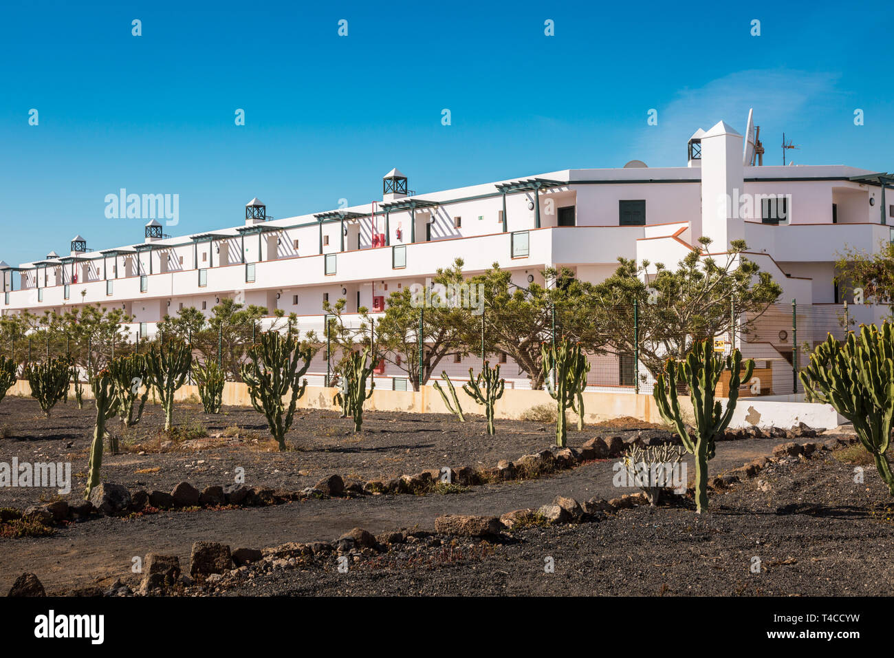 Modern holiday homes, Costa Teguise, Lanzarote Stock Photo