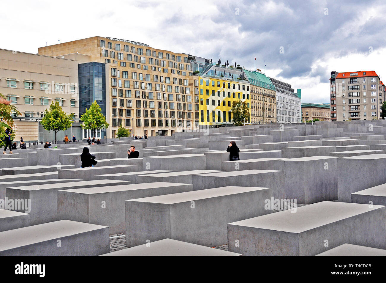 Jewish Holocaust monument, Berlin ,Germany Stock Photo