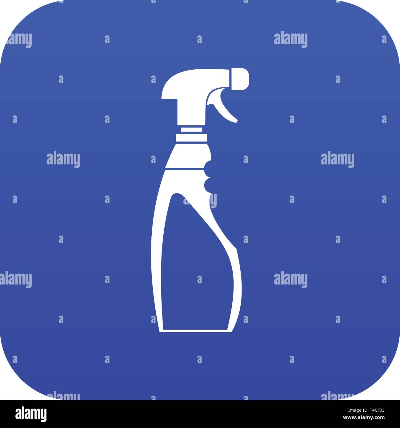 Sprayer bottle icon digital blue Stock Vector