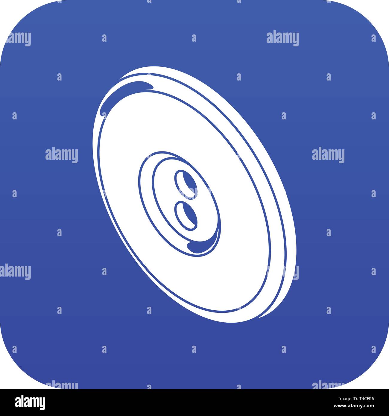 Round clothes button icon blue vector Stock Vector Image & Art - Alamy