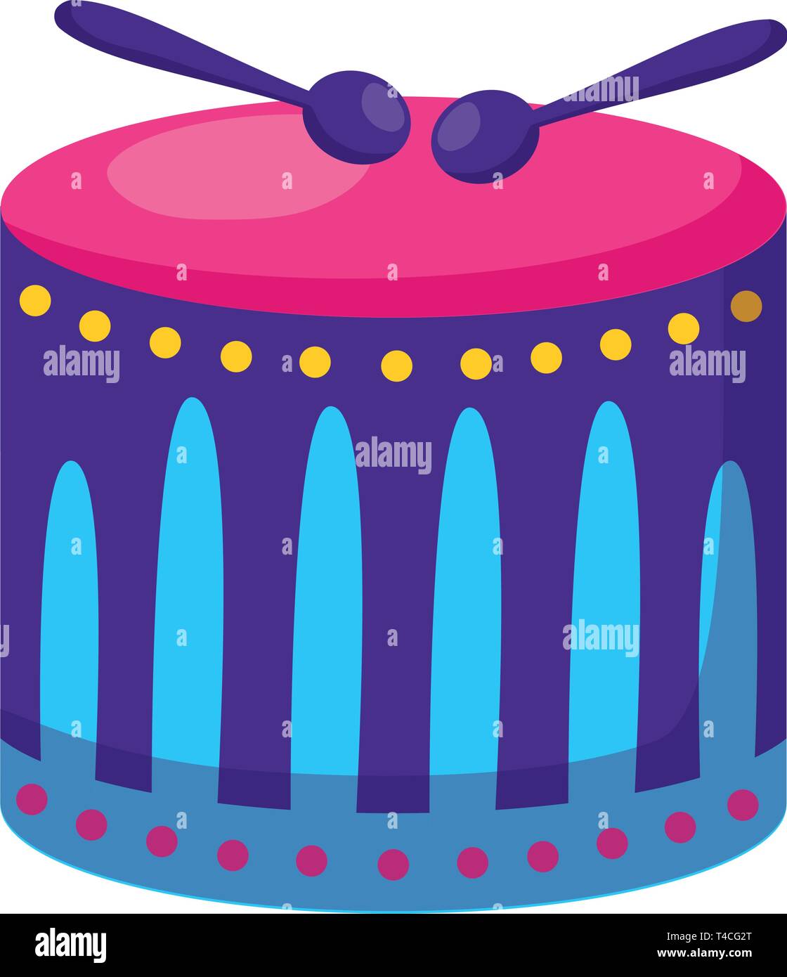 drum with sticks music Stock Vector Image & Art - Alamy