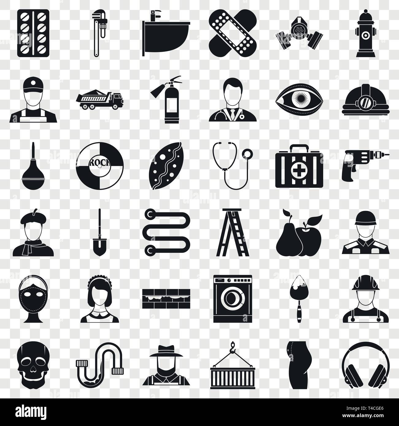 Good job icons set, simple style Stock Vector Image & Art - Alamy