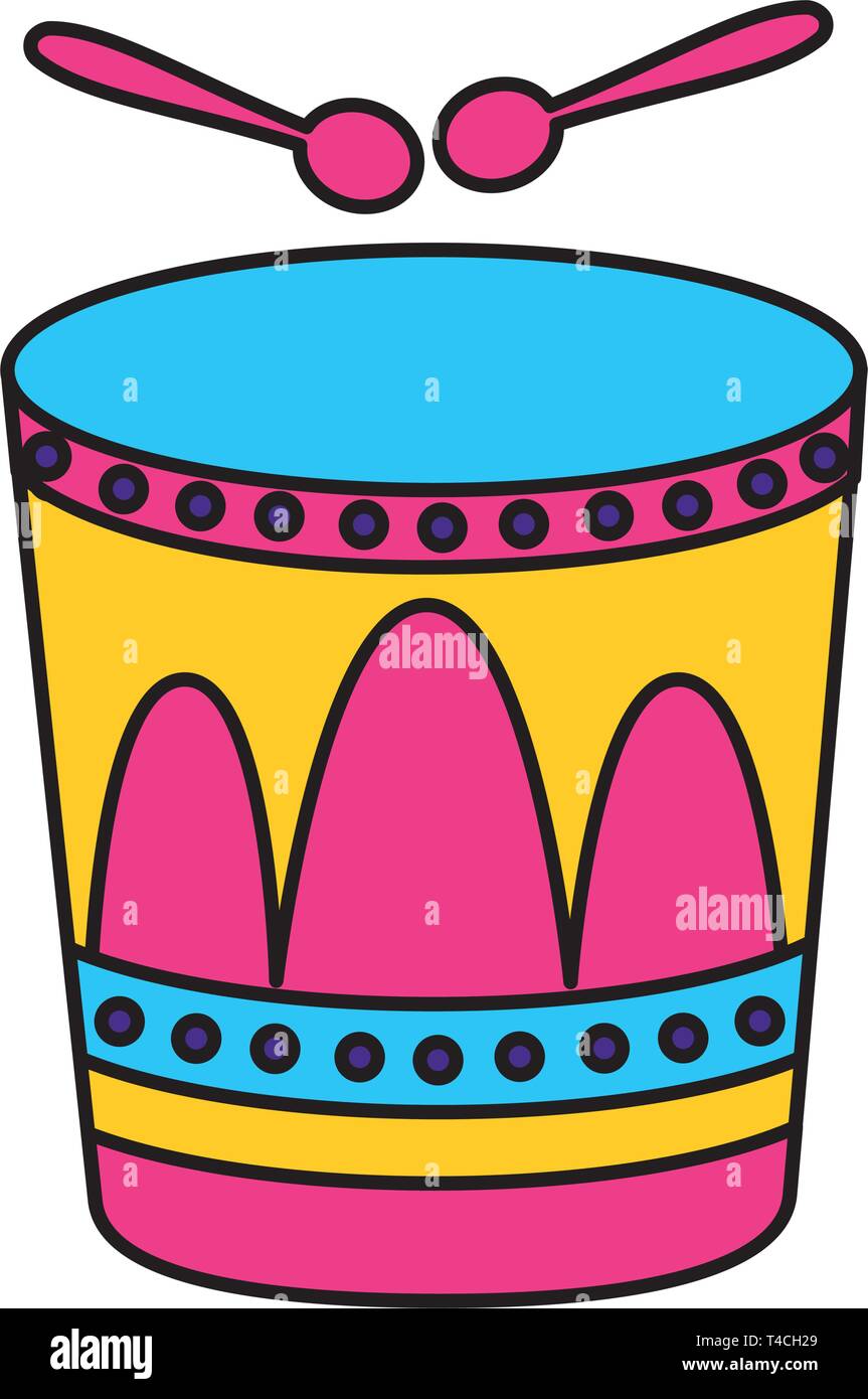 drum with sticks music Stock Vector Image & Art - Alamy
