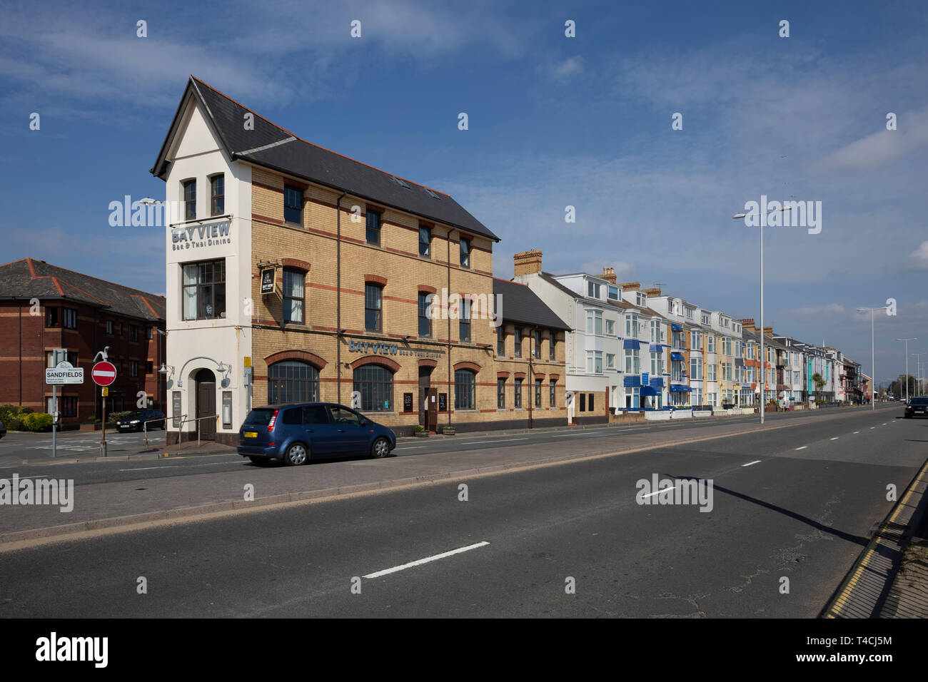 Oystermouth Road in Swansea, South Wales Stock Photo