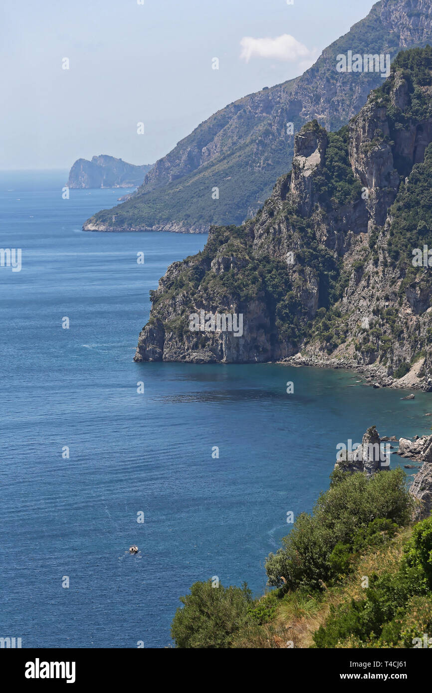 Amalfi Coast Seaside Landscape in Italiy Stock Photo - Alamy