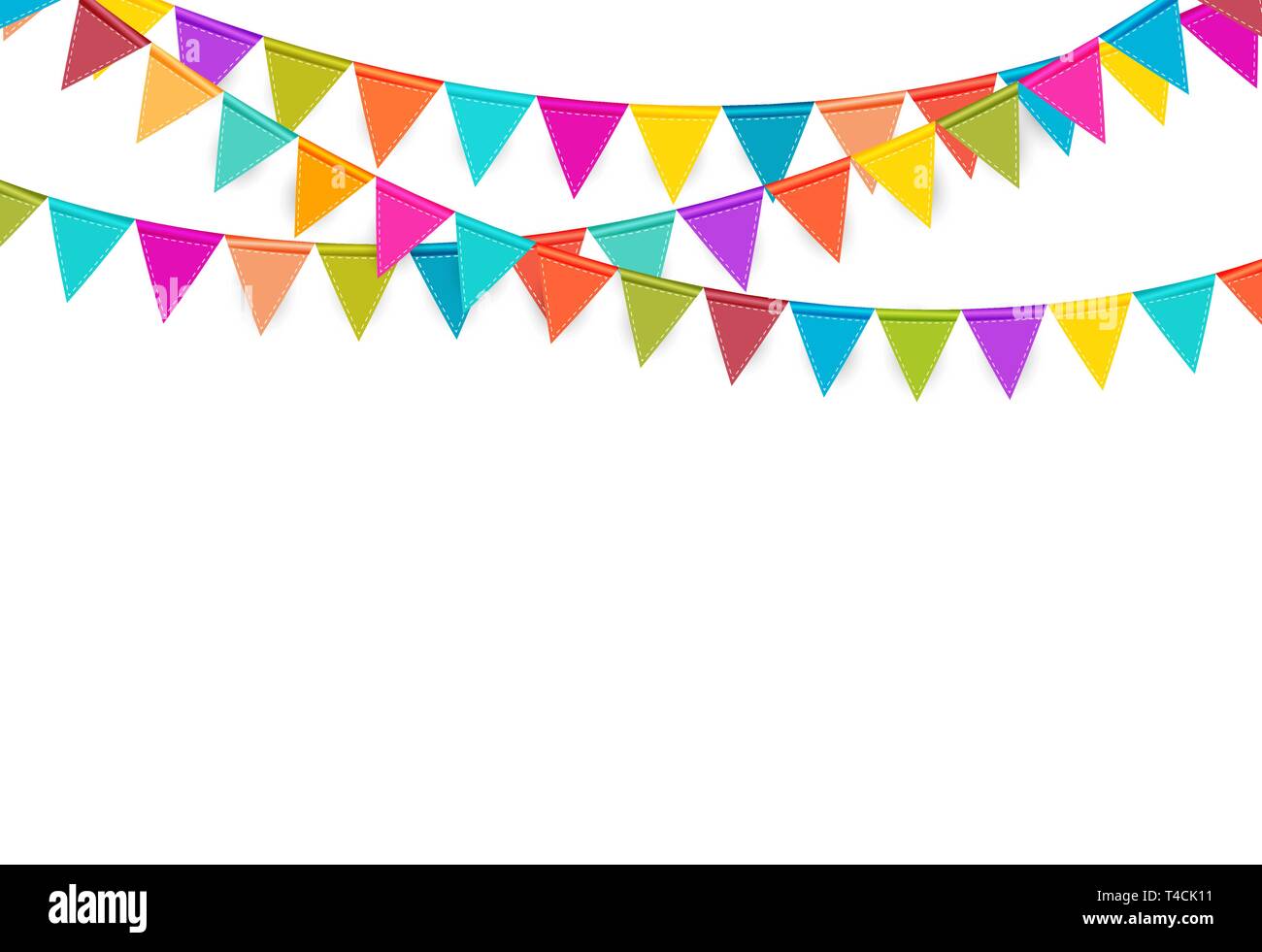 Party Background with Flags Vector Illustration. EPS 10 Stock Vector ...