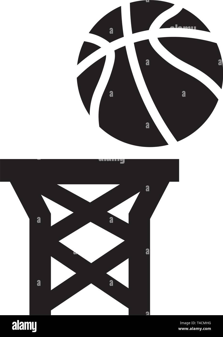 This vector image shows a points icon in glyph style. It is isolated on a white background. Stock Vector