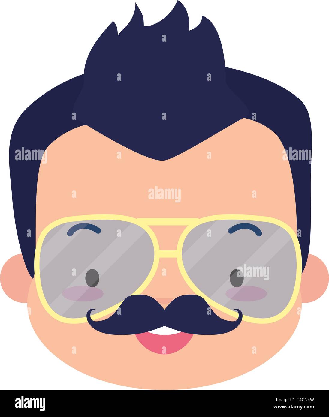 smiling man face Stock Vector Image & Art - Alamy