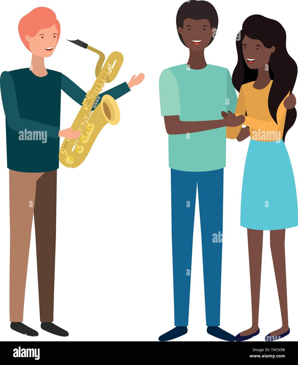 group of people with musical instrument Stock Vector Image & Art - Alamy