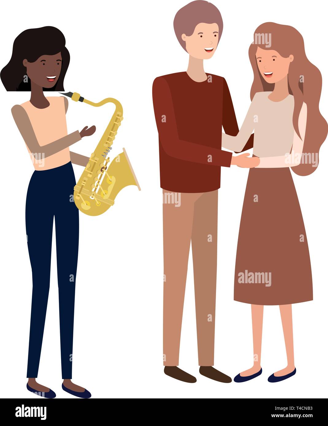 group of people with musical instrument Stock Vector Image & Art - Alamy