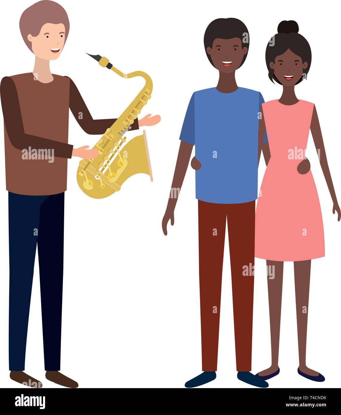 group of people with musical instrument Stock Vector Image & Art - Alamy