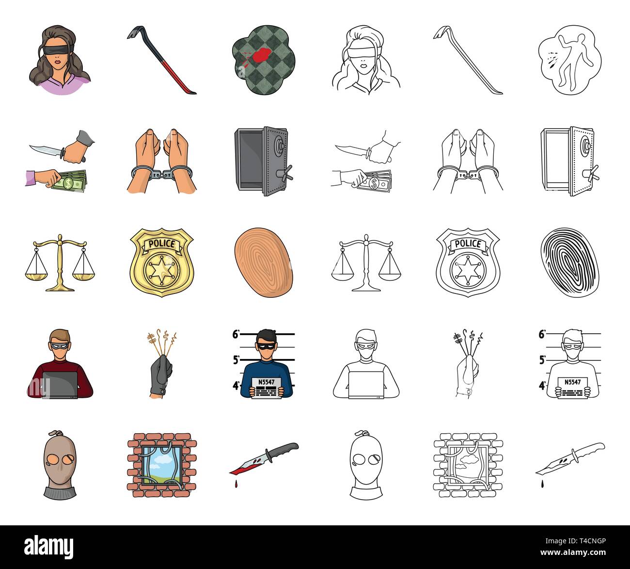 art,badge,bloody,cartoon,outline,collection,court,crime,criminal ...