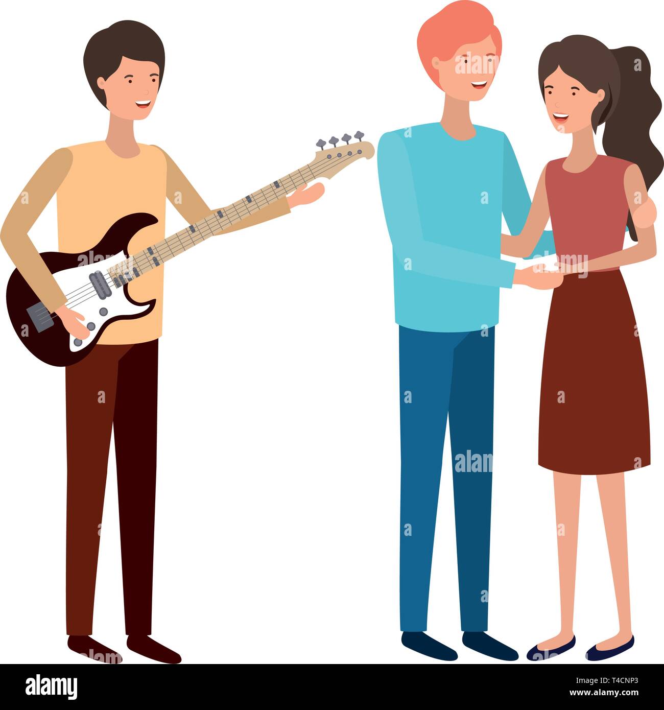 group of people with musical instrument Stock Vector Image & Art - Alamy