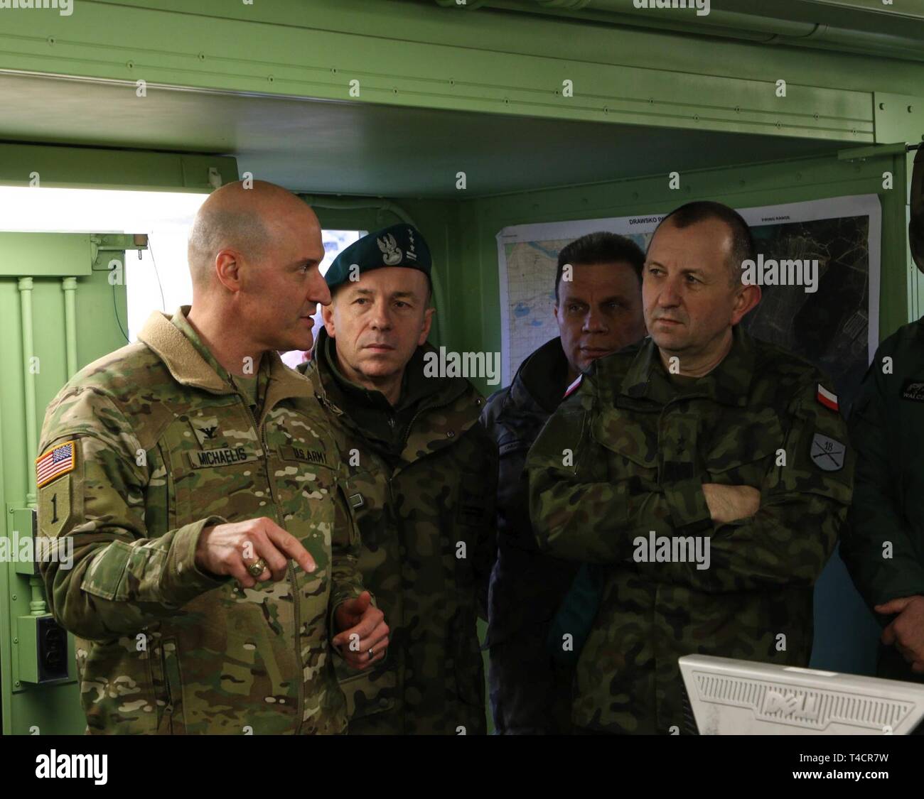 Col. Patrick Michaelis, commander of the Mission Command Element in ...