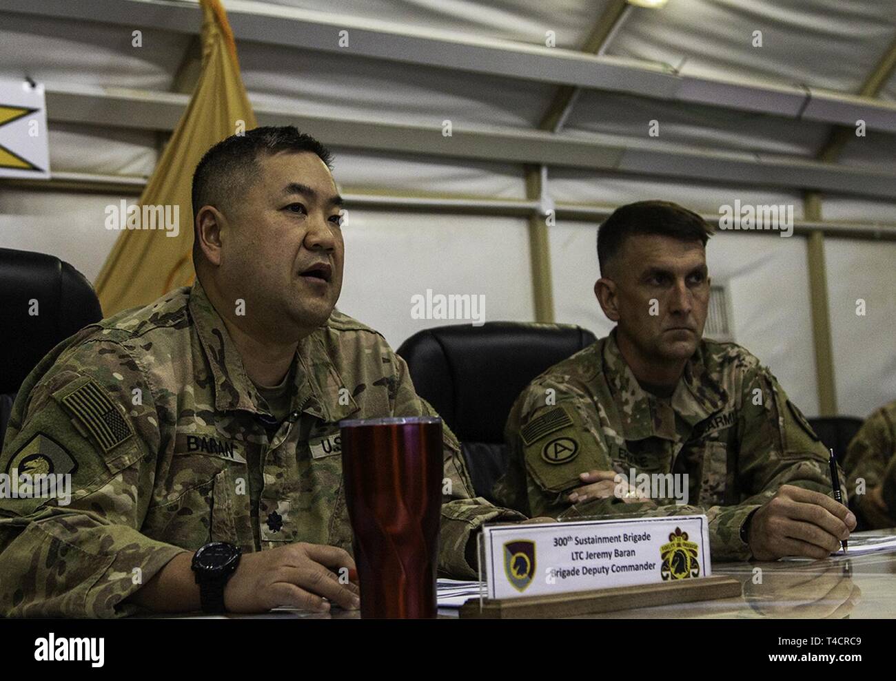 Lt Col Jeremy Baran 300th Sustainment Brigade Deputy Commanding 