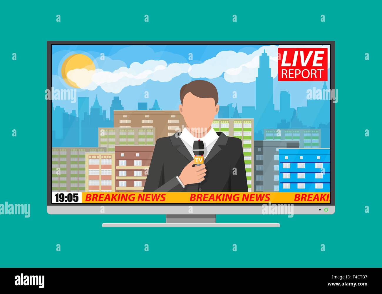Sky news presenter Stock Vector Images Alamy