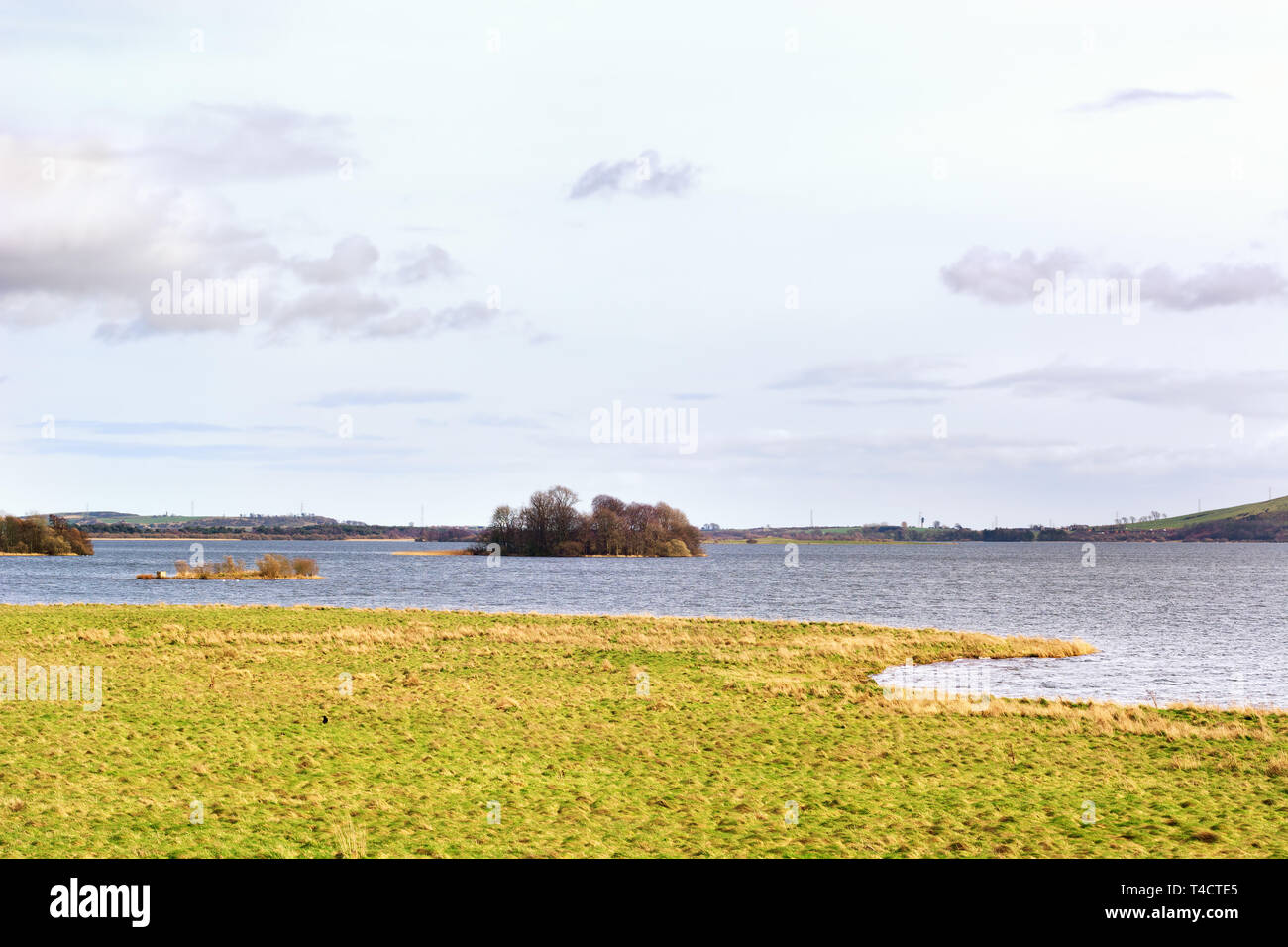 View over Loch Leven in Perth and Kinross Scotland, UK Stock Photo