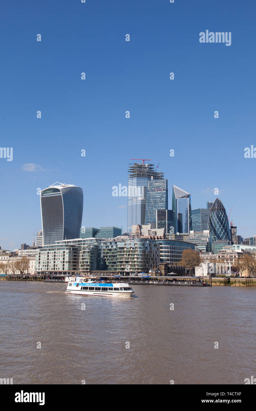 London Skyline with 20 Fenchurch Street building and the Skygarden ...
