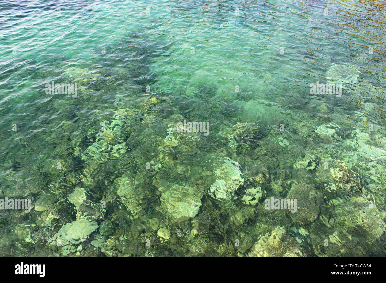 Turquoise sea water rock hi-res stock photography and images - Alamy