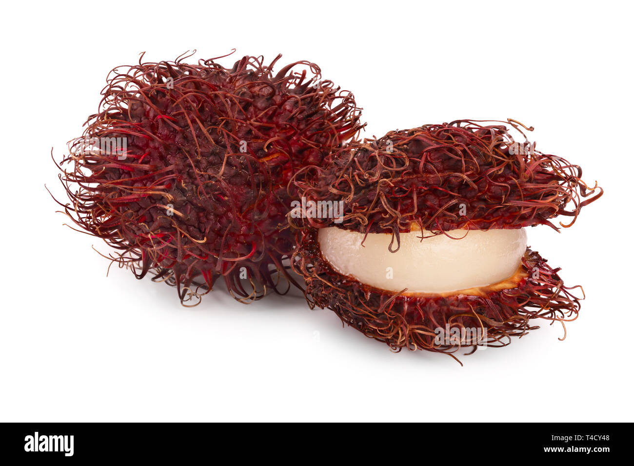 rambutan isolated on white background. Tropical fruit. Nephelium ...