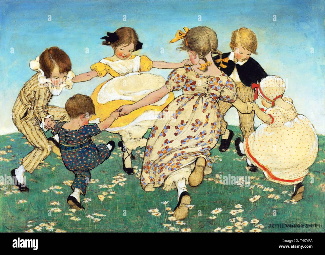 Ring of Roses by Jessie Wilcox Smith Stock Photo