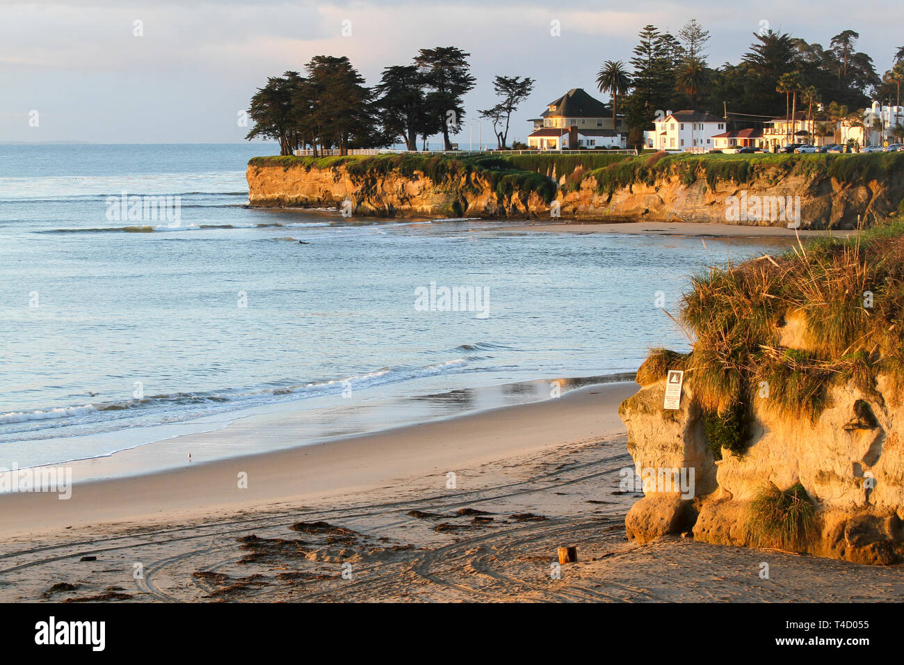 Sunset, Cowell Beach, Santa Cruz, California, United States Stock Photo