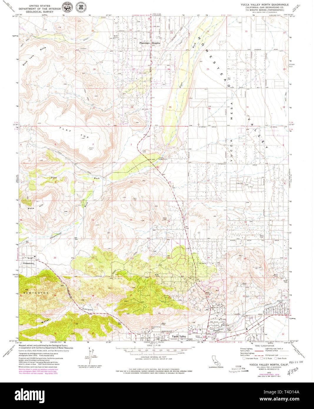 Map of yucca valley hires stock photography and images Alamy