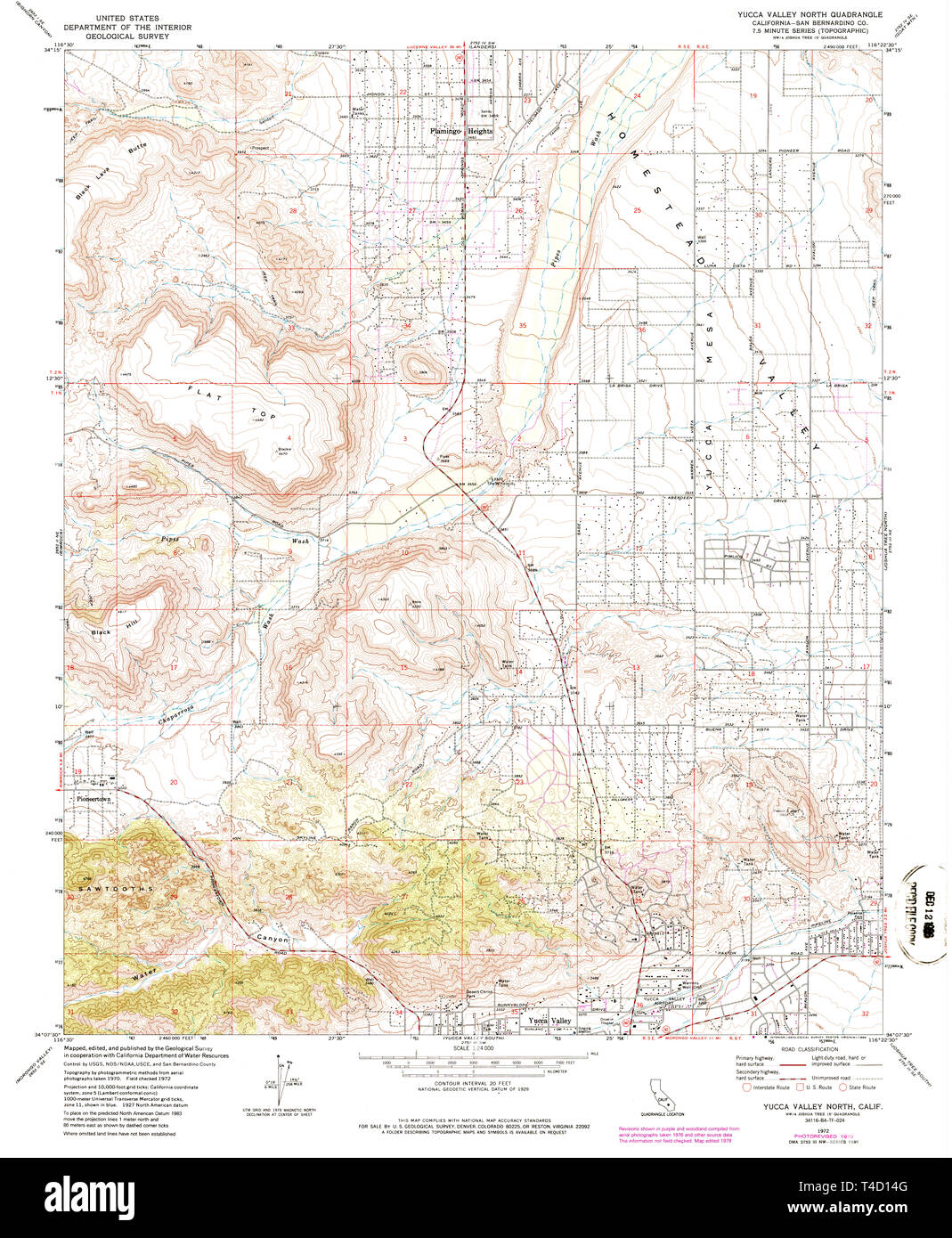 Yucca valley california map hires stock photography and images Alamy
