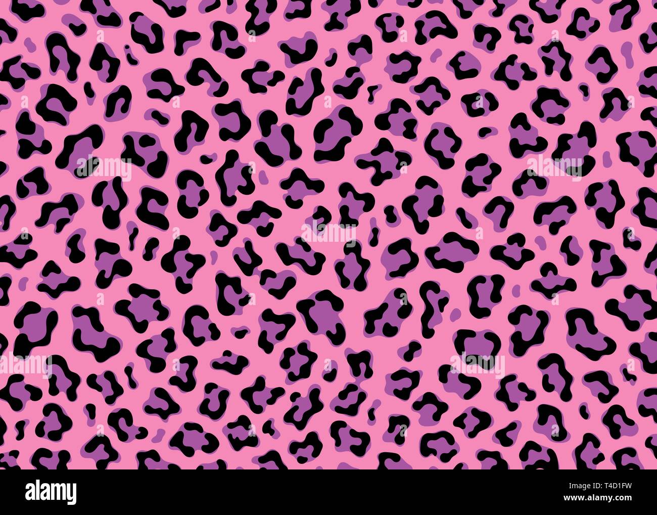 Simple Leopard pattern design. Animal print vector illustration background. Wildlife fur skin design illustration for web, home decor, fashion, Stock Vector
