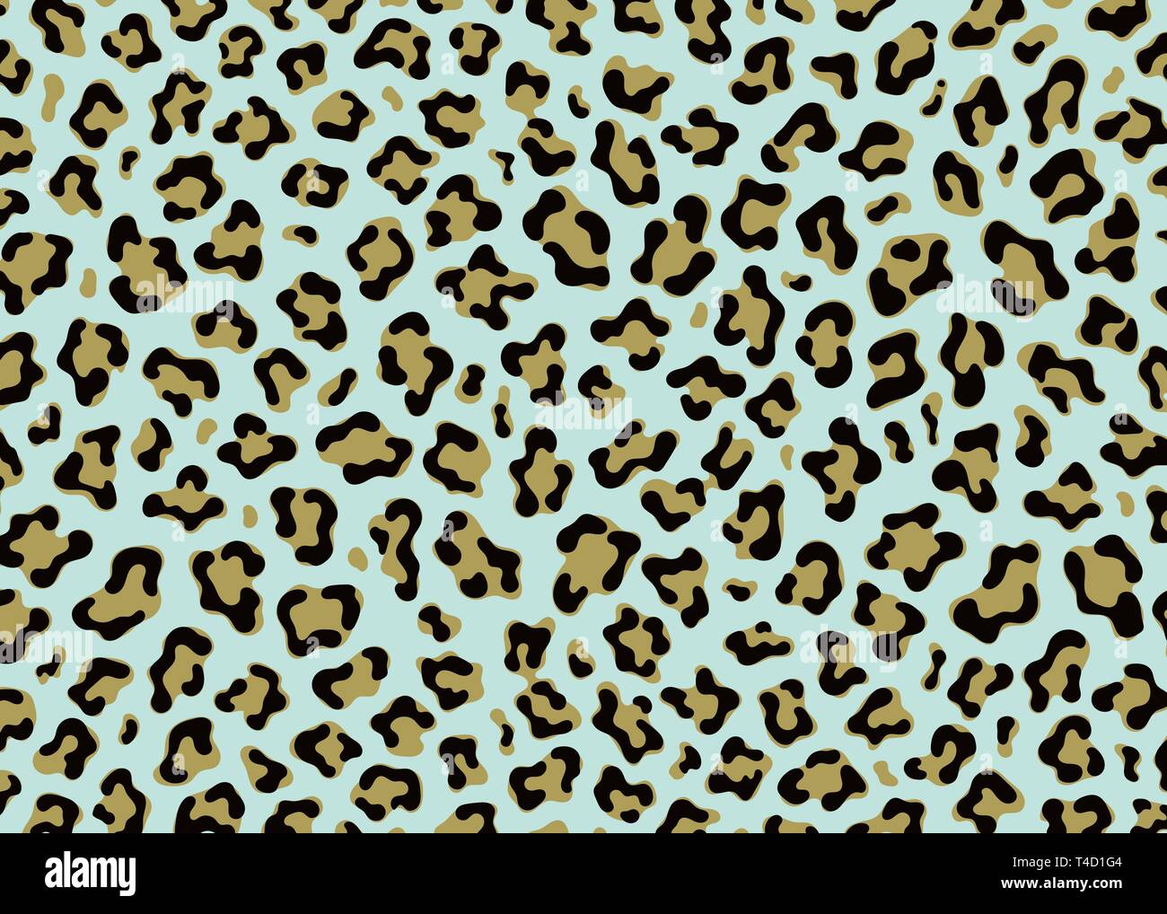 Simple Leopard pattern design. Animal print vector illustration background. Wildlife fur skin design illustration for web, home decor, fashion, Stock Vector