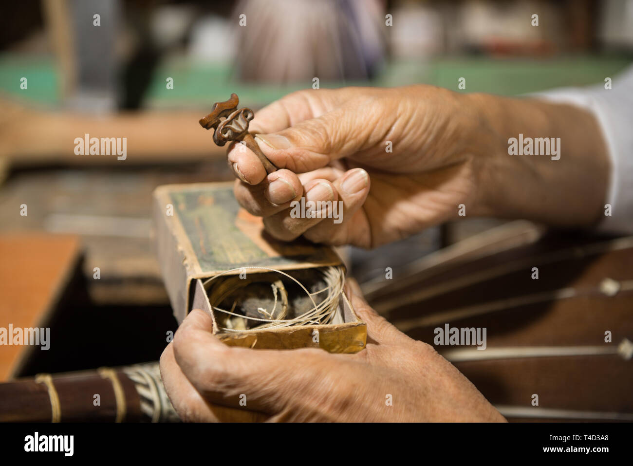 Maker Of Stringed Instruments High Resolution Stock Photography and ...