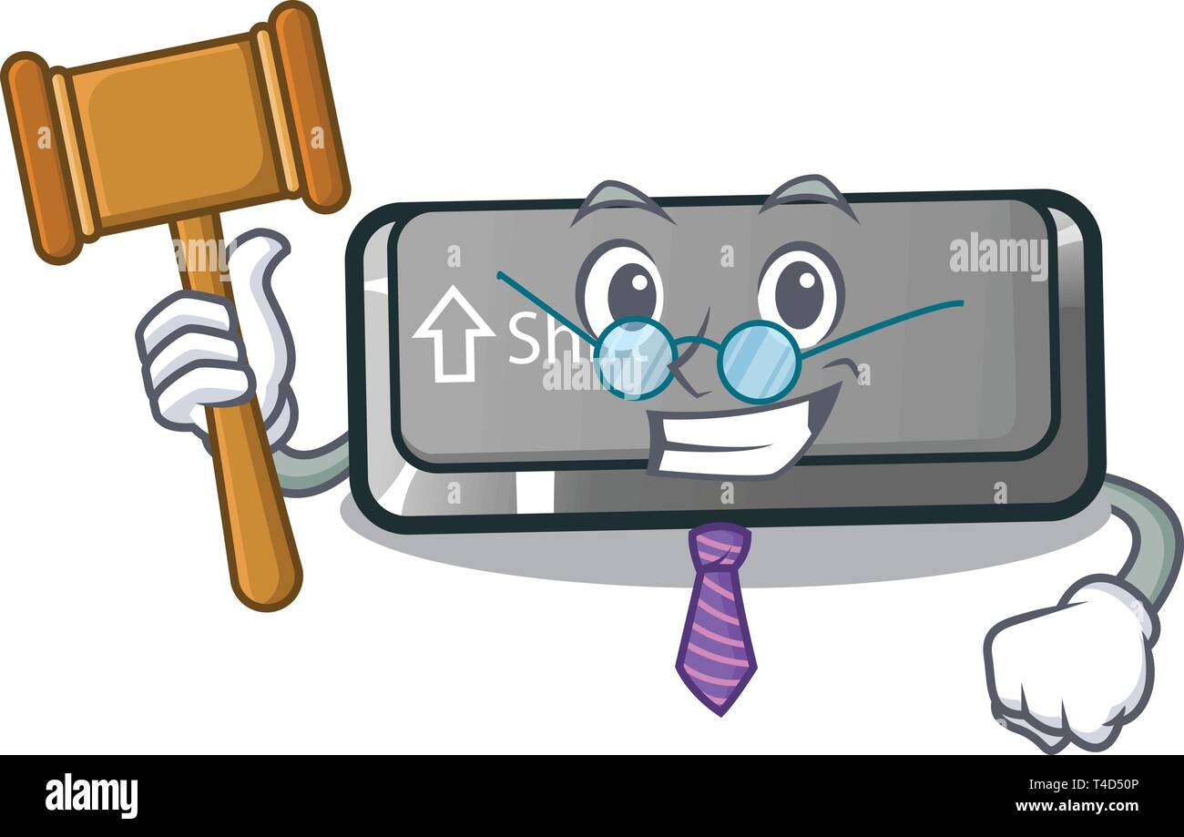 Judge shift button installed in cartoon game Stock Vector Image & Art