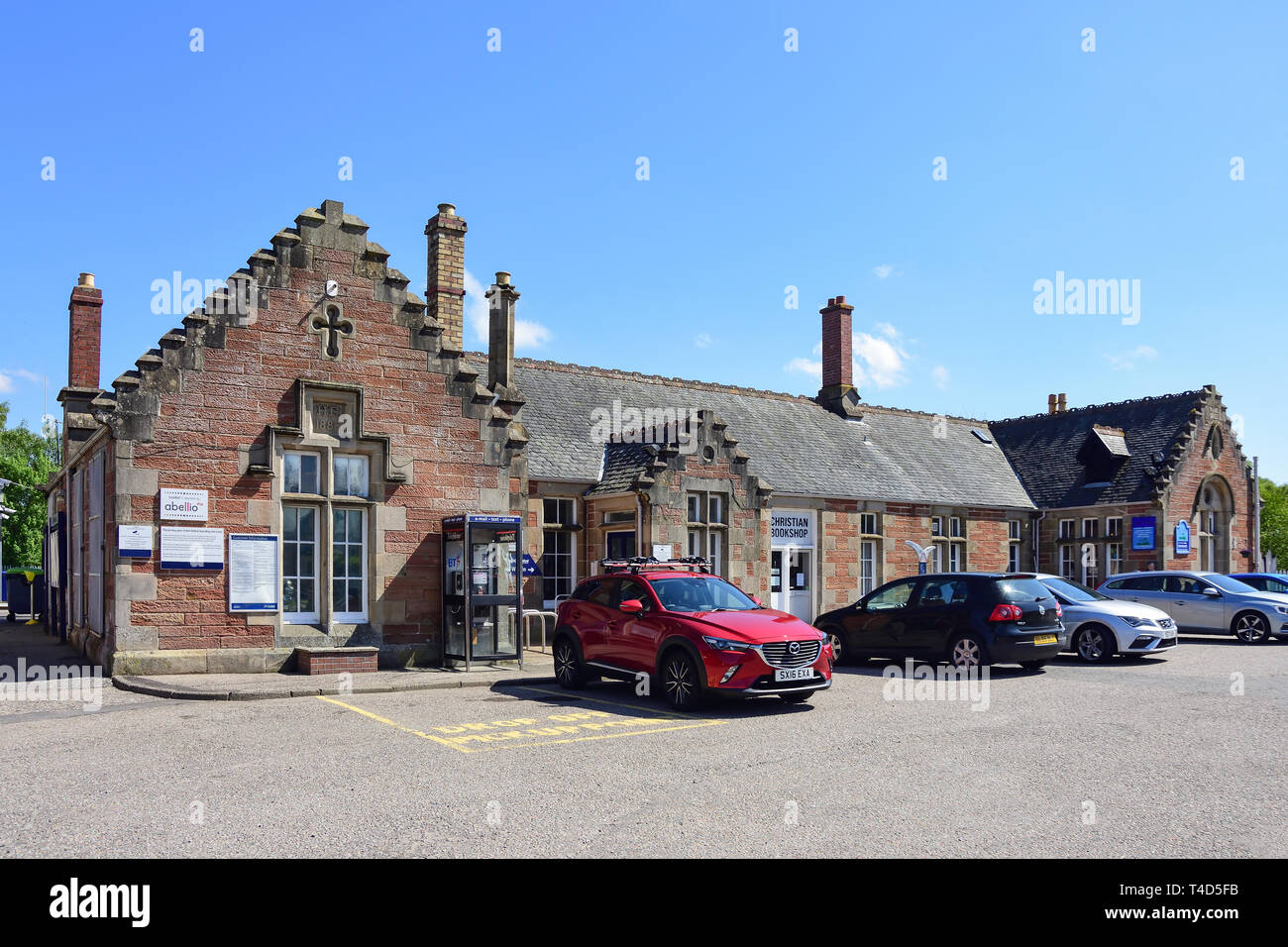 Dingwall Railway Station, Station Road, Dingwall, Highland, Scotland, United Kingdom Stock Photo