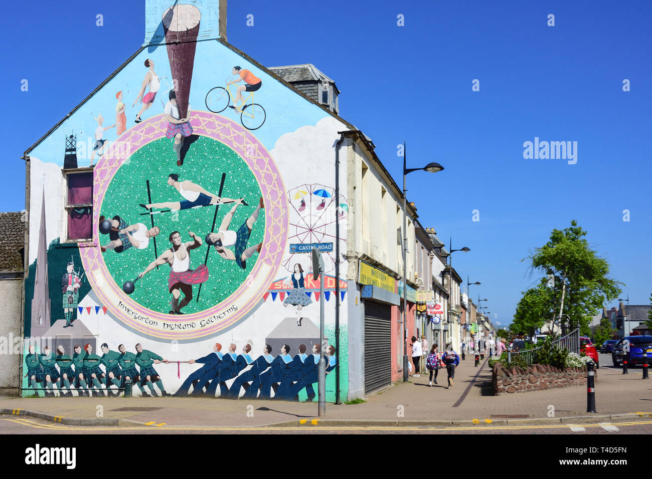 High Street, Invergordon, Highland, Scotland, United Kingdom Stock