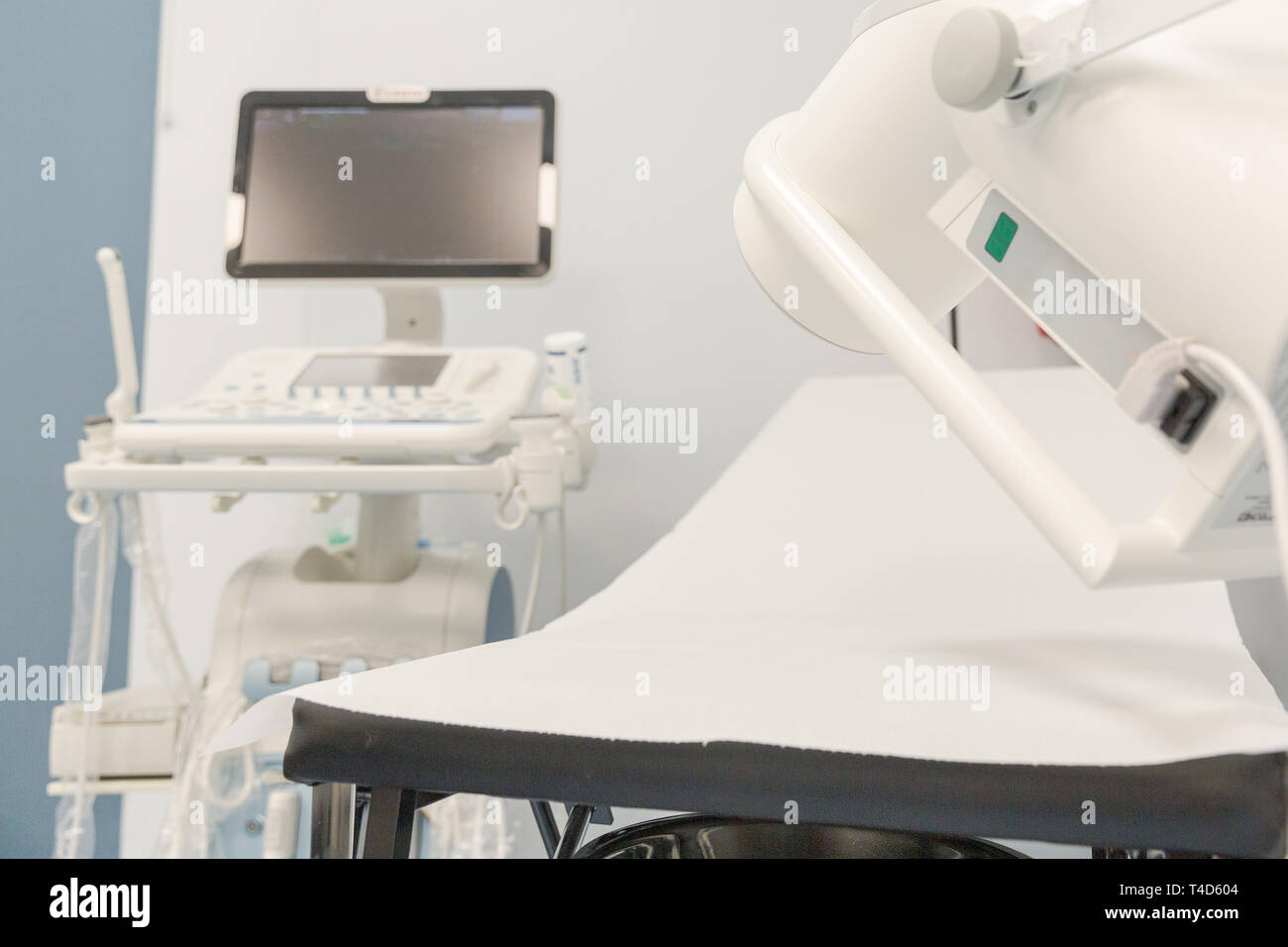 Medical equipment. Clinic. White interior Stock Photo Alamy