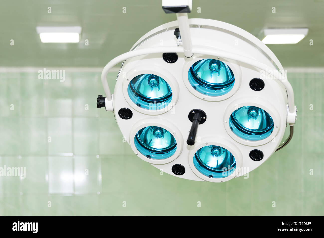 Equipment and medical devices in modern operating room. Surgical room