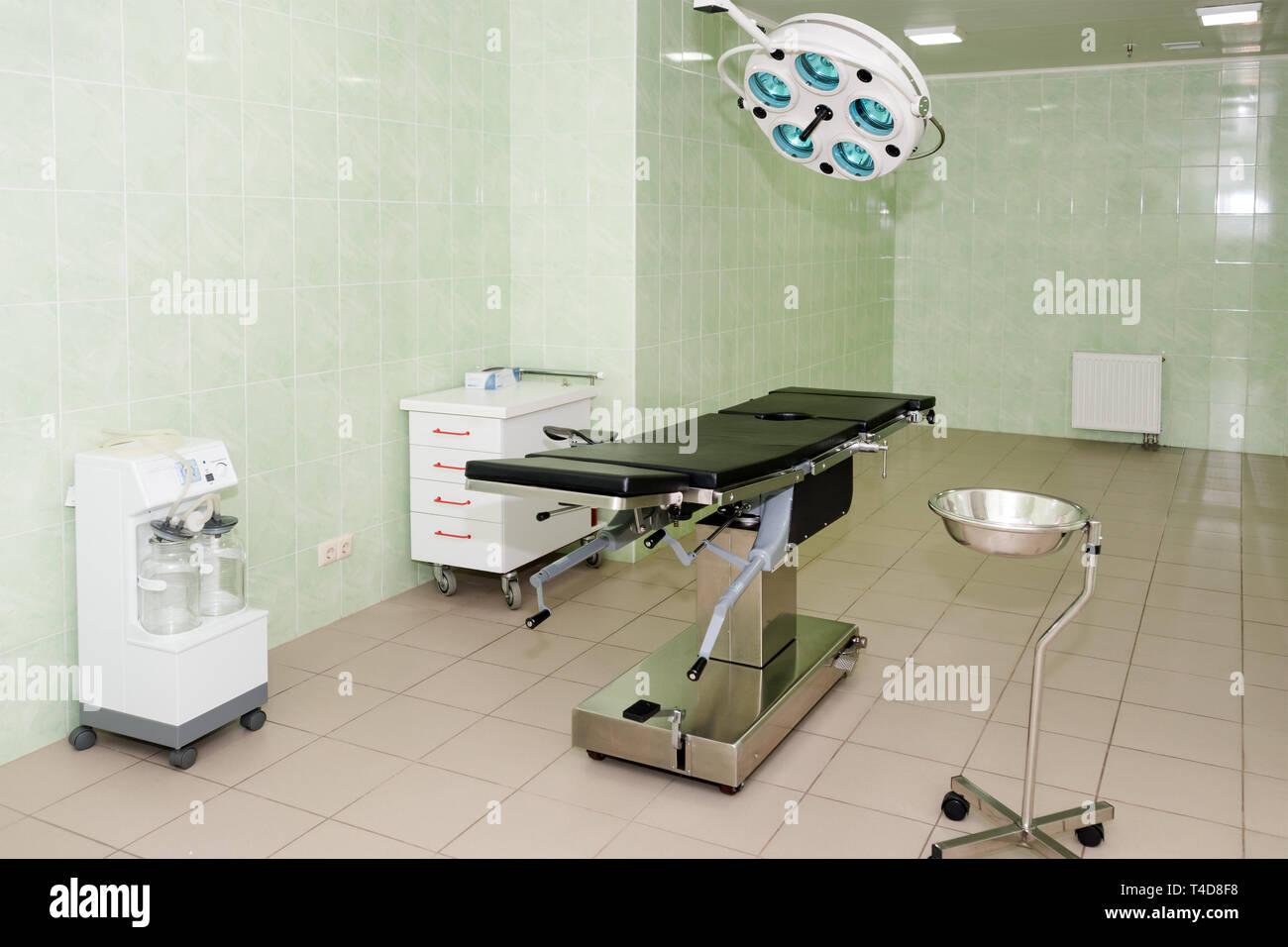 Equipment and medical devices in modern operating room. Surgical room