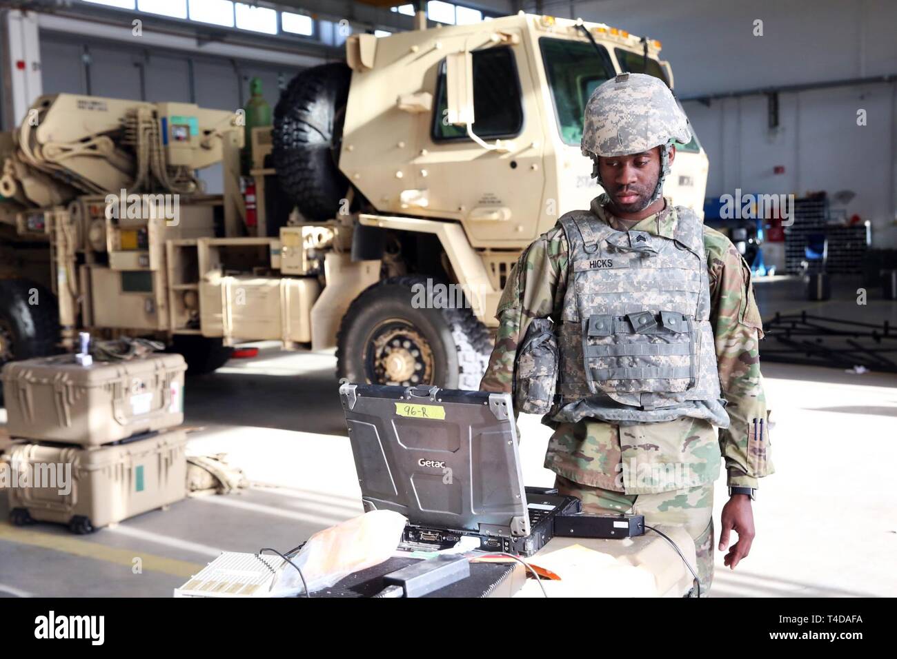 U s army sgt christian hicks a team leader assigned to the 39th