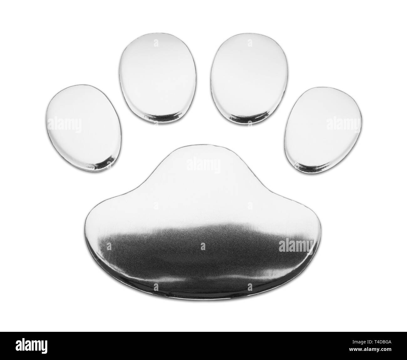 Dog paw print Black and White Stock Photos & Images - Alamy