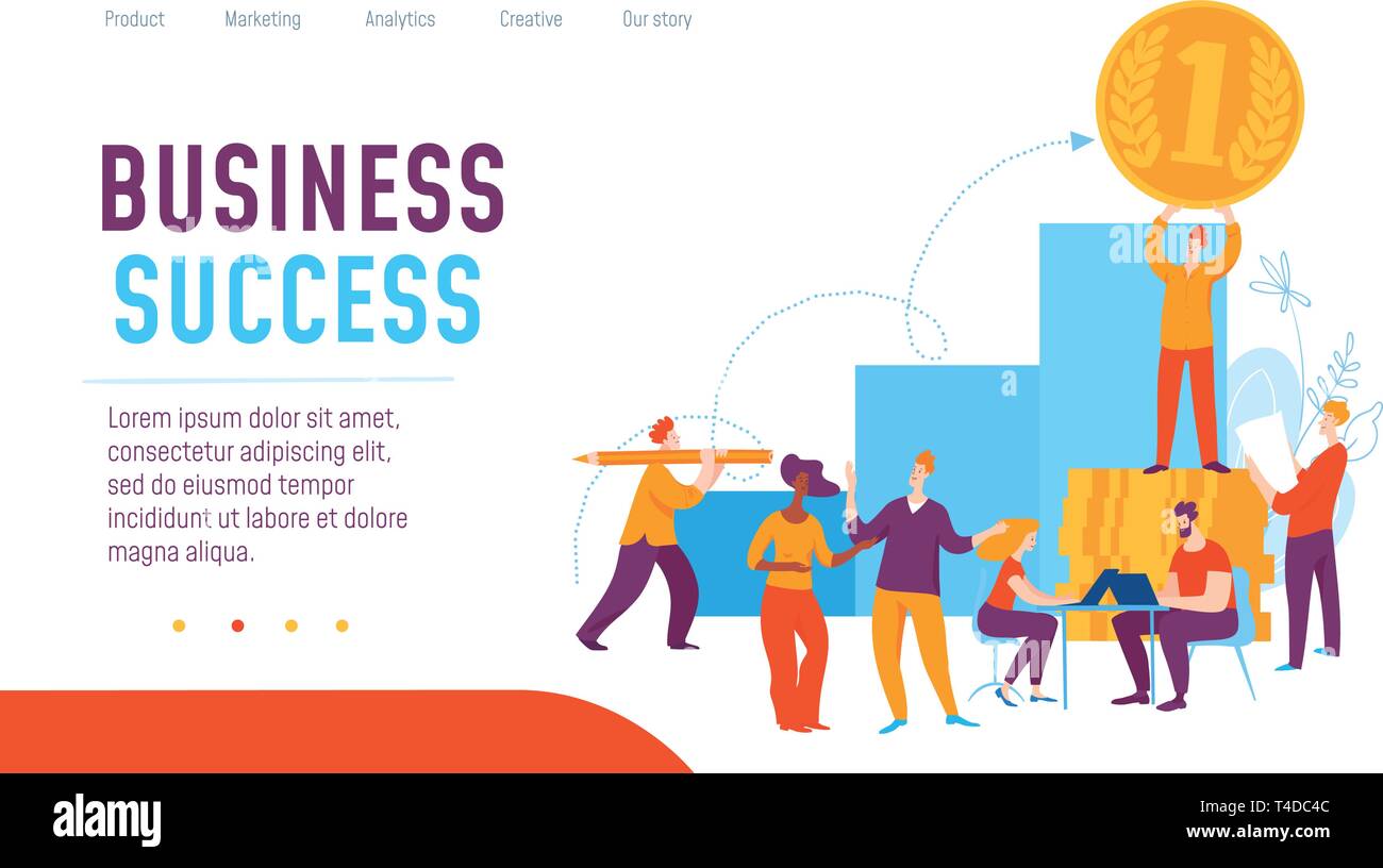 Vector concept business concept creative business illustration with ...