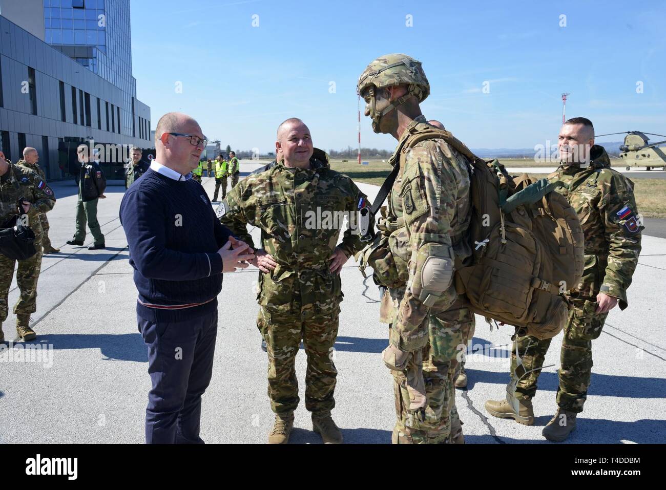 U.S. Army Col. James Bartholomees III (right), commander of the