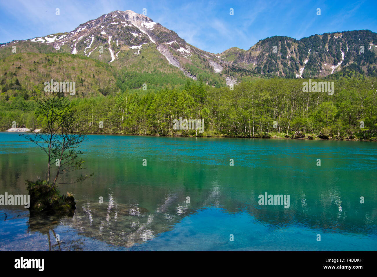 Taisho Pond View Kamikochi Valley Japan Stock Photo Alamy