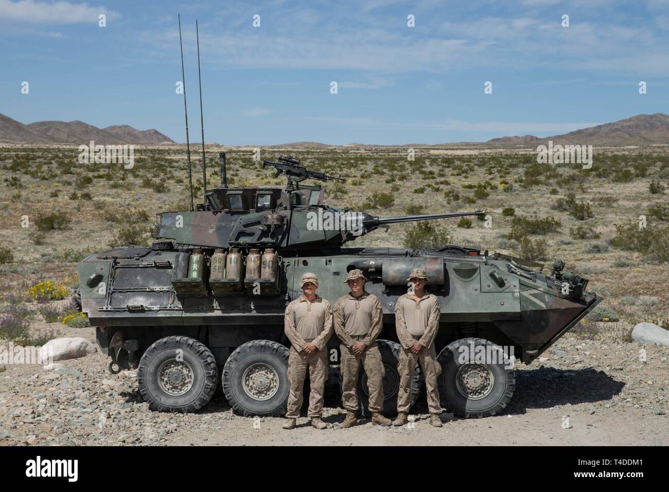 U.S. Marines with 3rd Light Armored Reconnaissance (LAR) Battalion, 1st