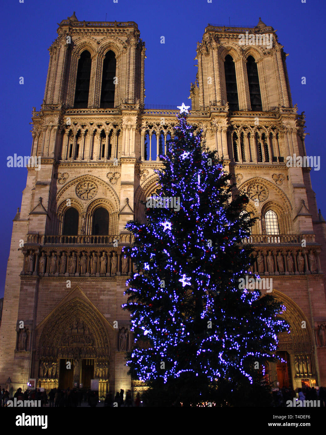 Notre Dame Cathedral - the Cathedral of Paris Stock Photo