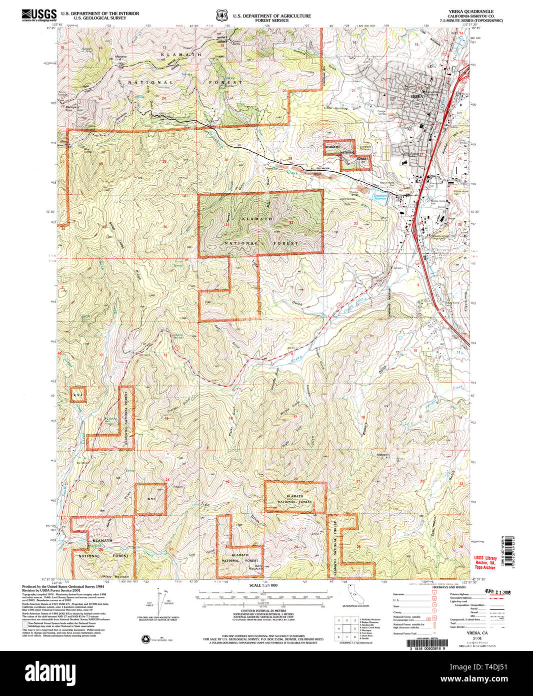 Map of yreka hires stock photography and images Alamy
