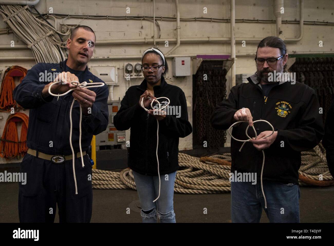 PHILIPPINE SEA (March 28, 2019) Chief Boatswain’s Mate Philip Vogtman